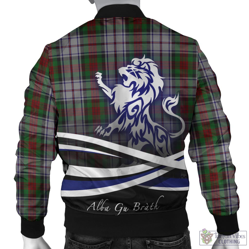 Tartan Vibes Clothing MacDuff Dress Tartan Bomber Jacket with Alba Gu Brath Regal Lion Emblem