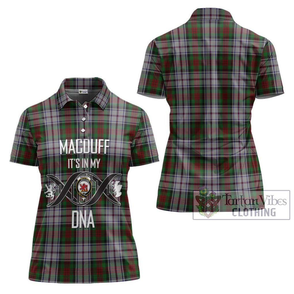 MacDuff Dress Tartan Women's Polo Shirt with Family Crest DNA In Me Style - Tartanvibesclothing Shop