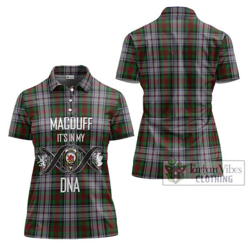 MacDuff Dress Tartan Women's Polo Shirt with Family Crest DNA In Me Style