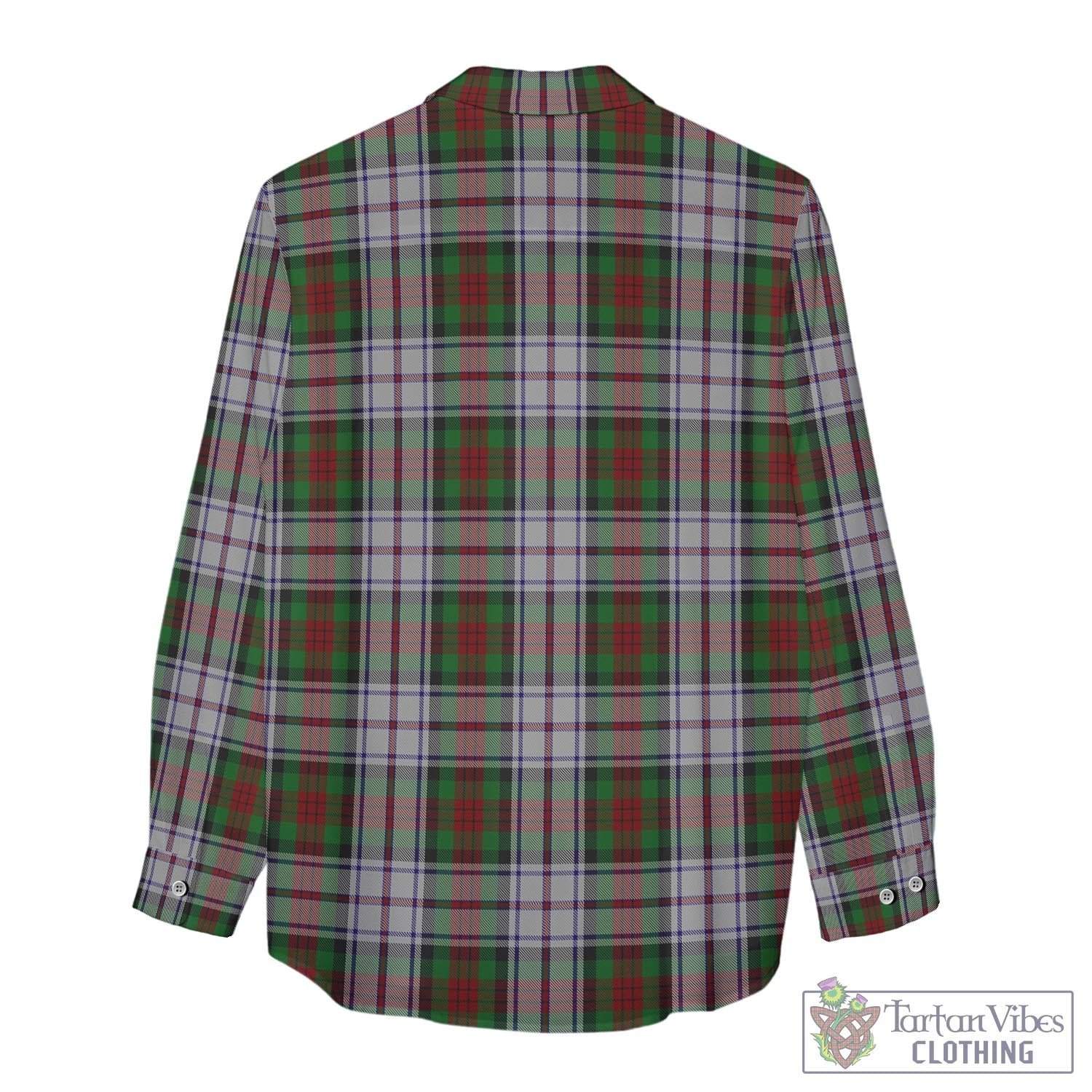 Tartan Vibes Clothing MacDuff Dress Tartan Womens Casual Shirt with Family Crest