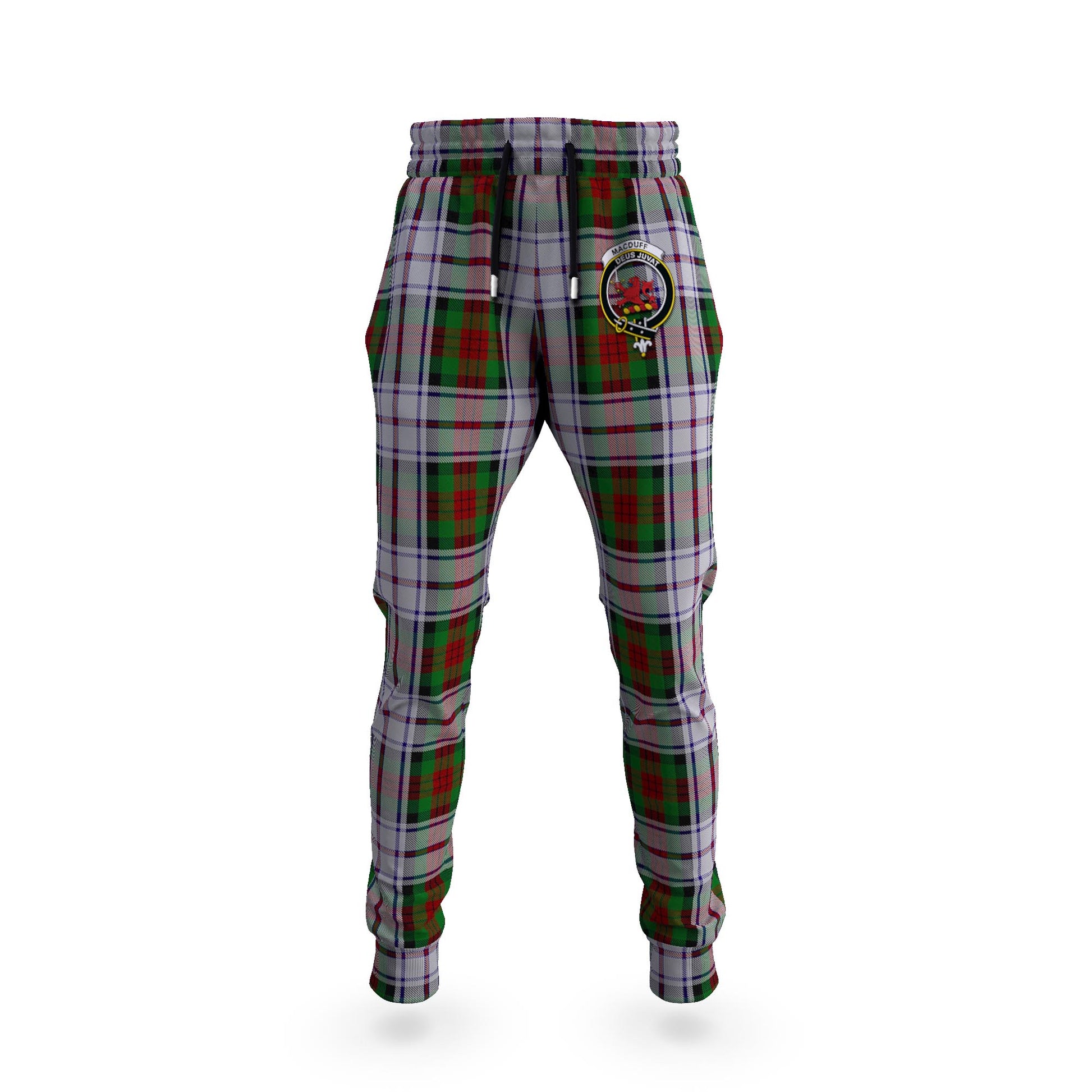 MacDuff Dress Tartan Joggers Pants with Family Crest 5XL - Tartan Vibes Clothing