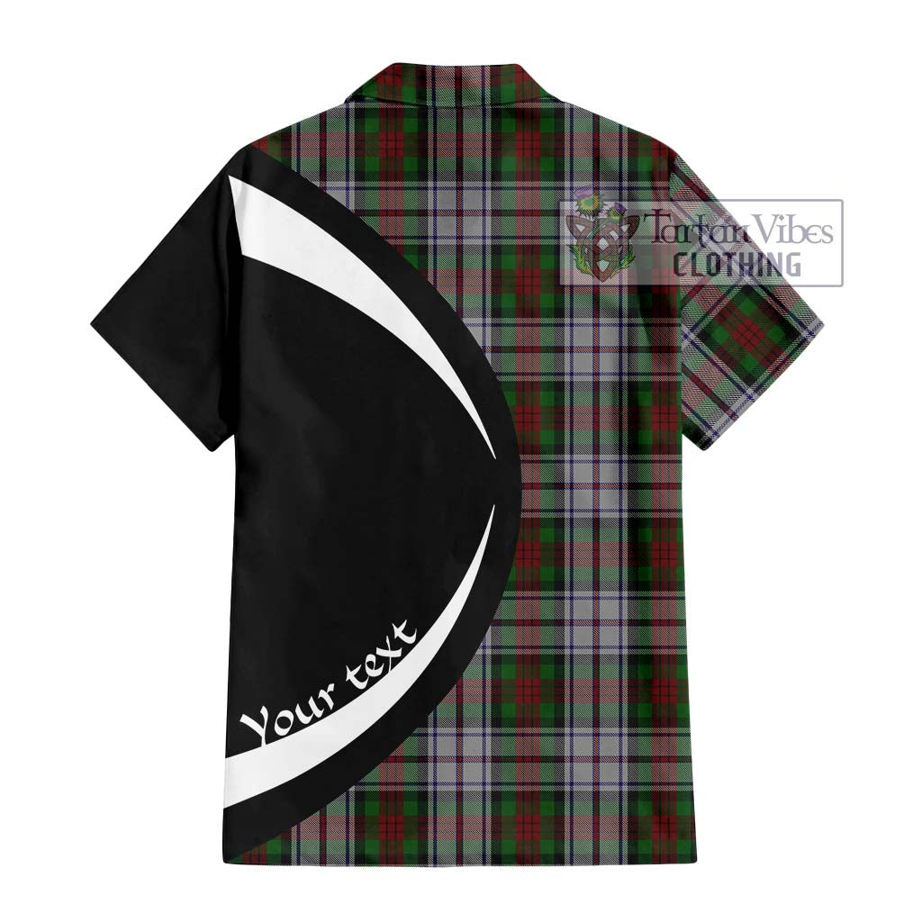 MacDuff Dress Tartan Short Sleeve Button Up with Family Crest Circle Style - Tartan Vibes Clothing