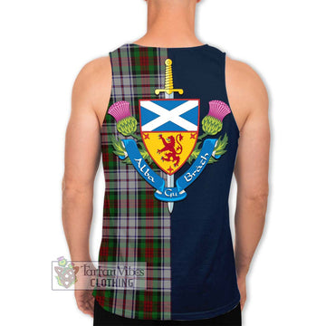 MacDuff Dress Tartan Men's Tank Top Alba with Scottish Lion Royal Arm Half Style