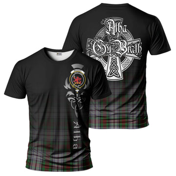 MacDuff Dress Tartan T-Shirt Featuring Alba Gu Brath Family Crest Celtic Inspired