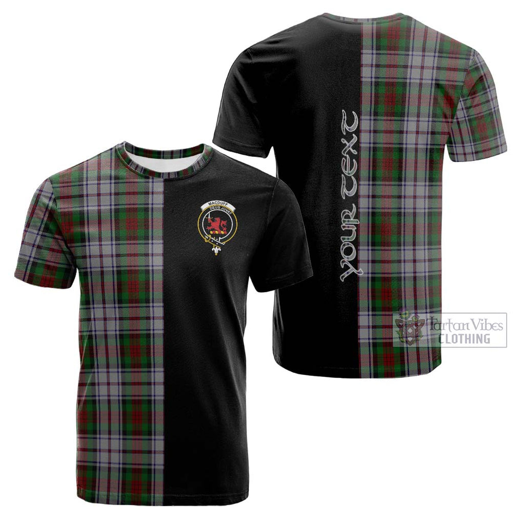 Tartan Vibes Clothing MacDuff Dress Tartan Cotton T-shirt with Family Crest and Half Of Me Style