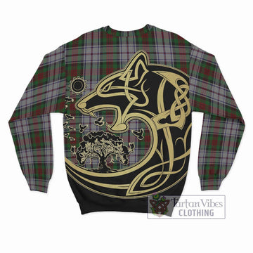 MacDuff Dress Tartan Sweatshirt with Family Crest Celtic Wolf Style