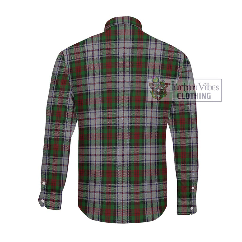 MacDuff Dress Tartan Long Sleeve Button Shirt with Family Crest DNA In Me Style - Tartanvibesclothing Shop