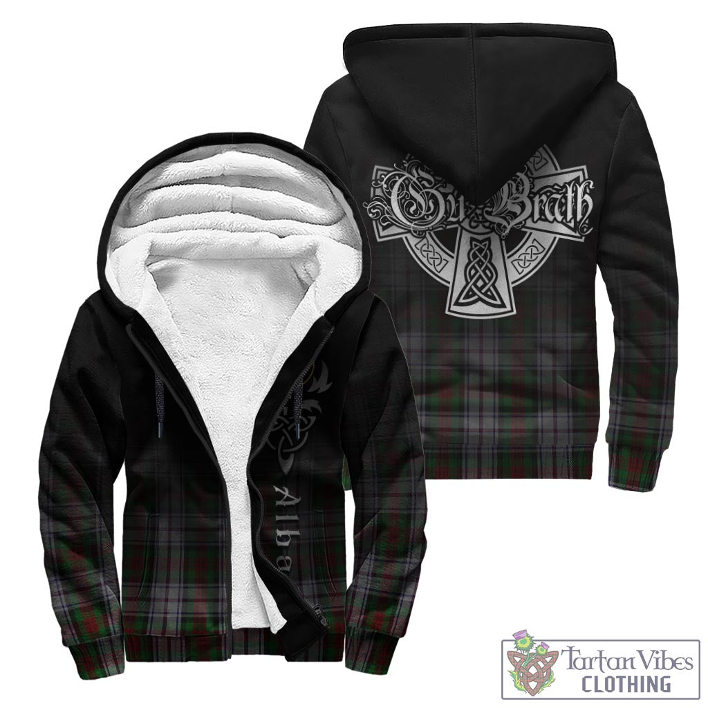 Tartan Vibes Clothing MacDuff Dress Tartan Sherpa Hoodie Featuring Alba Gu Brath Family Crest Celtic Inspired