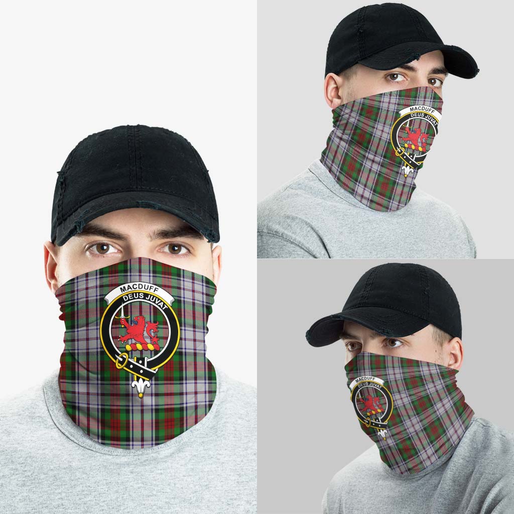 MacDuff Dress Tartan Neck Gaiters, Tartan Bandanas, Tartan Head Band with Family Crest