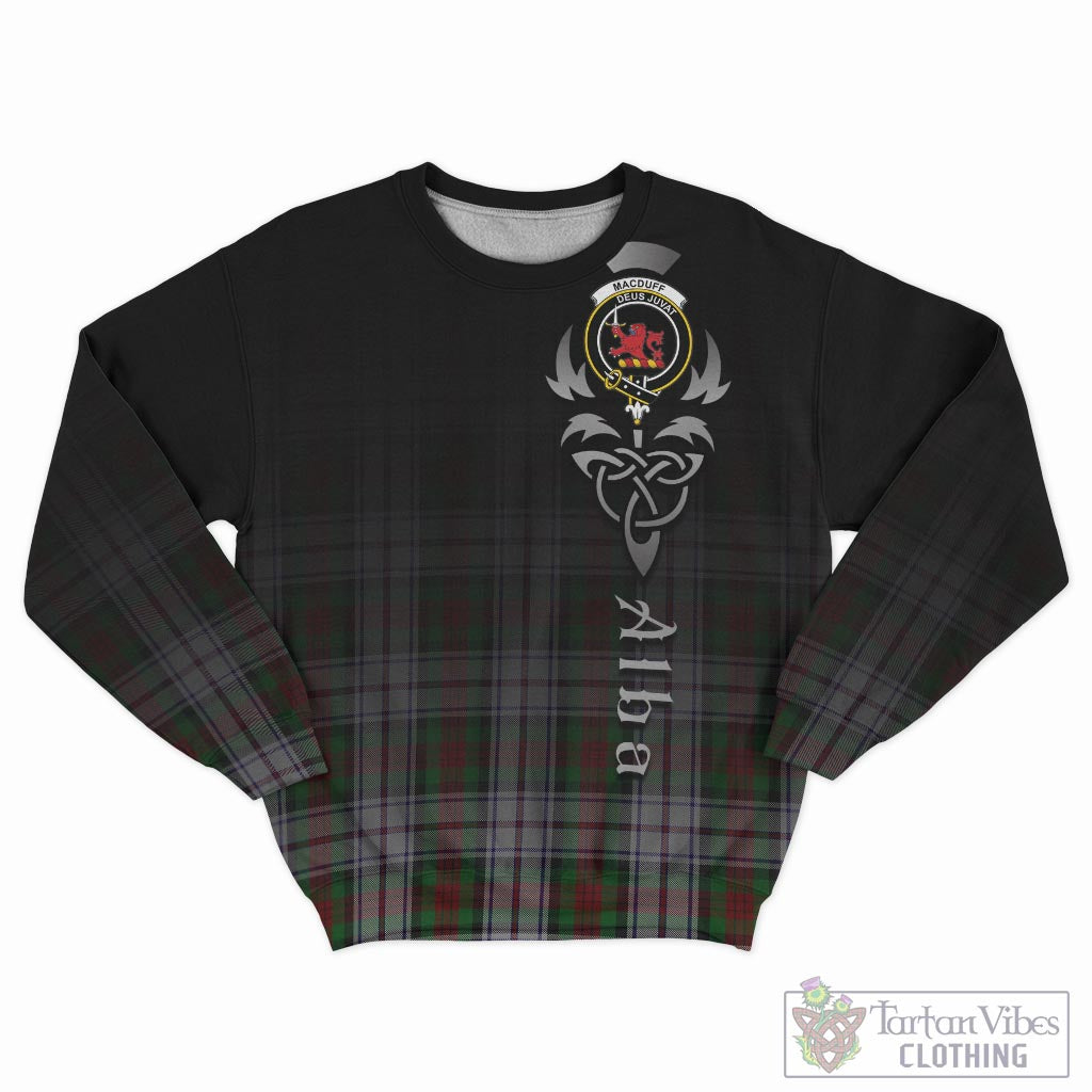 Tartan Vibes Clothing MacDuff Dress Tartan Sweatshirt Featuring Alba Gu Brath Family Crest Celtic Inspired