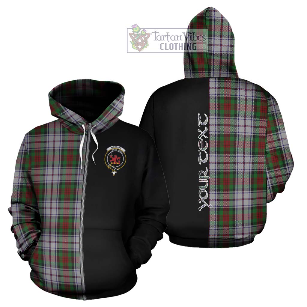 Tartan Vibes Clothing MacDuff Dress Tartan Hoodie with Family Crest and Half Of Me Style