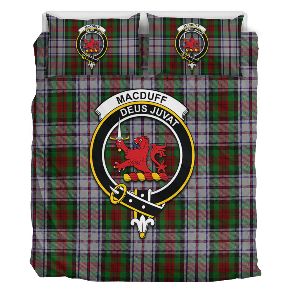 MacDuff Dress Tartan Bedding Set with Family Crest - Tartan Vibes Clothing