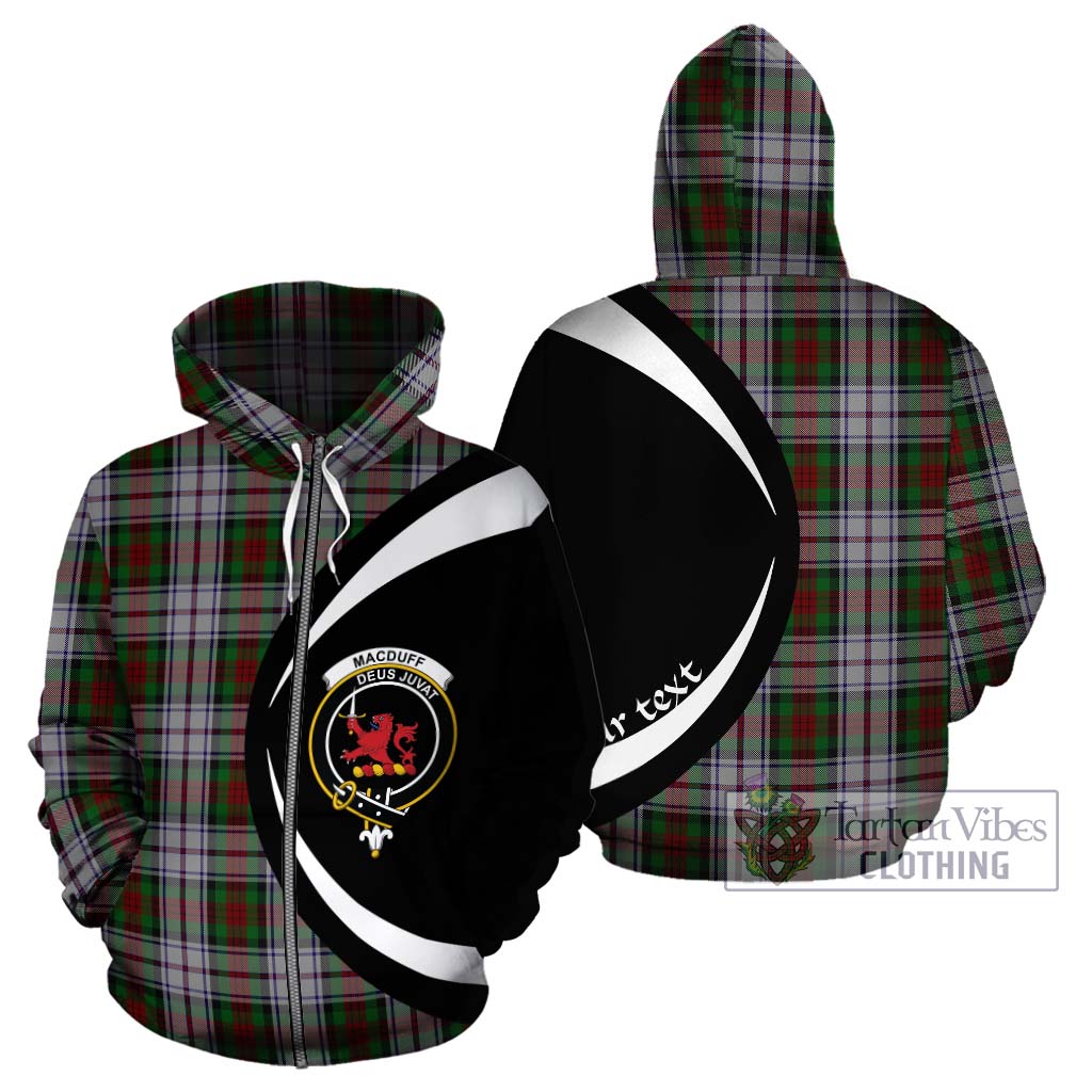 Tartan Vibes Clothing MacDuff Dress Tartan Hoodie with Family Crest Circle Style