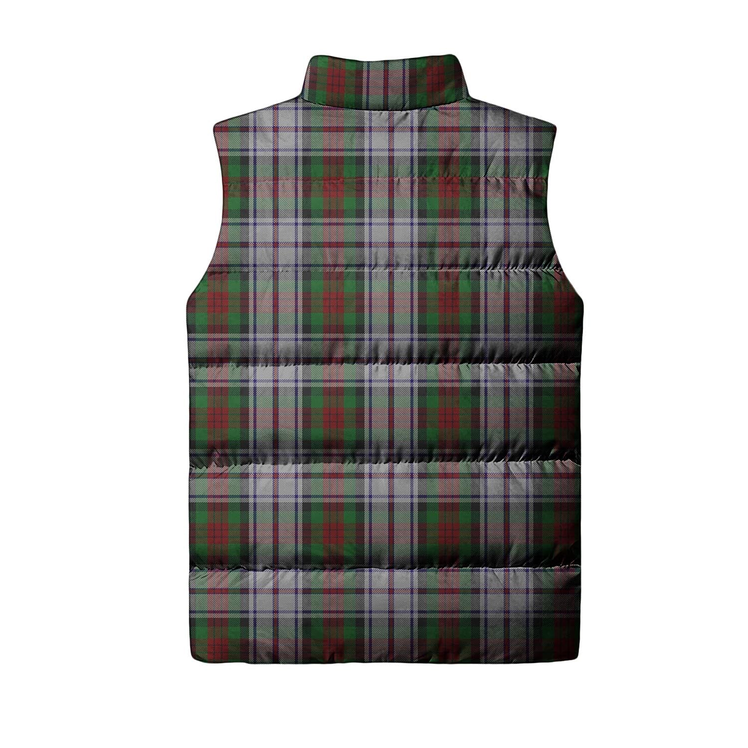 MacDuff Dress Tartan Sleeveless Puffer Jacket with Family Crest - Tartanvibesclothing