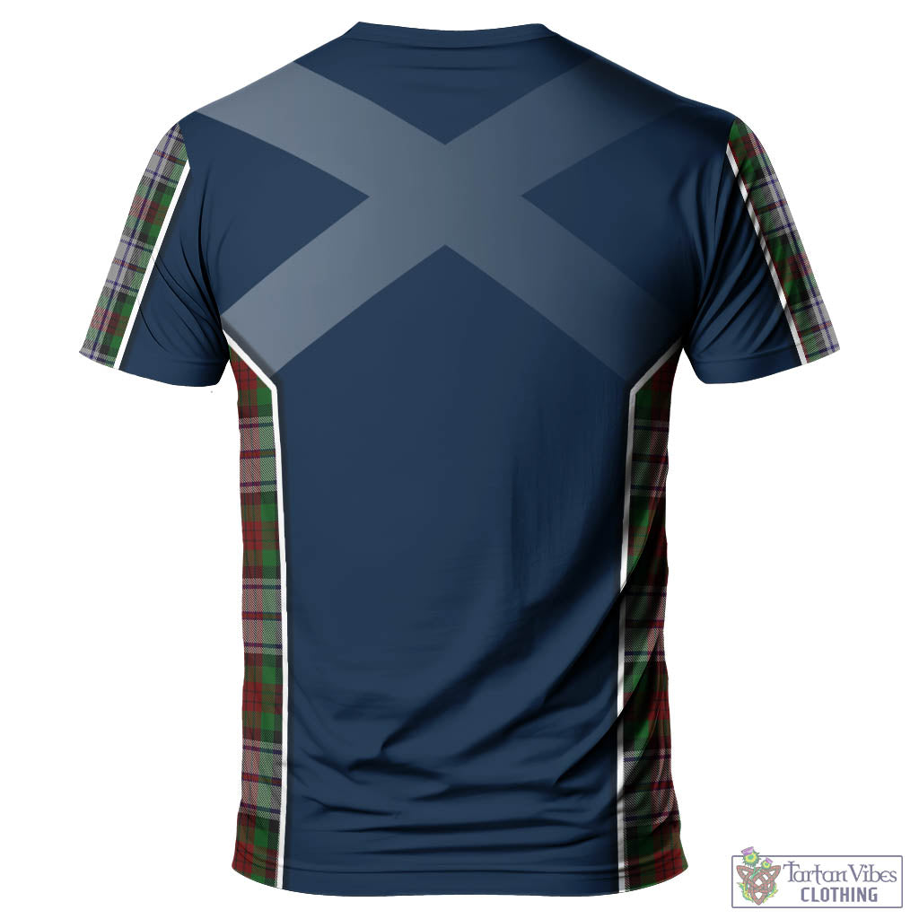 Tartan Vibes Clothing MacDuff Dress Tartan T-Shirt with Family Crest and Scottish Thistle Vibes Sport Style