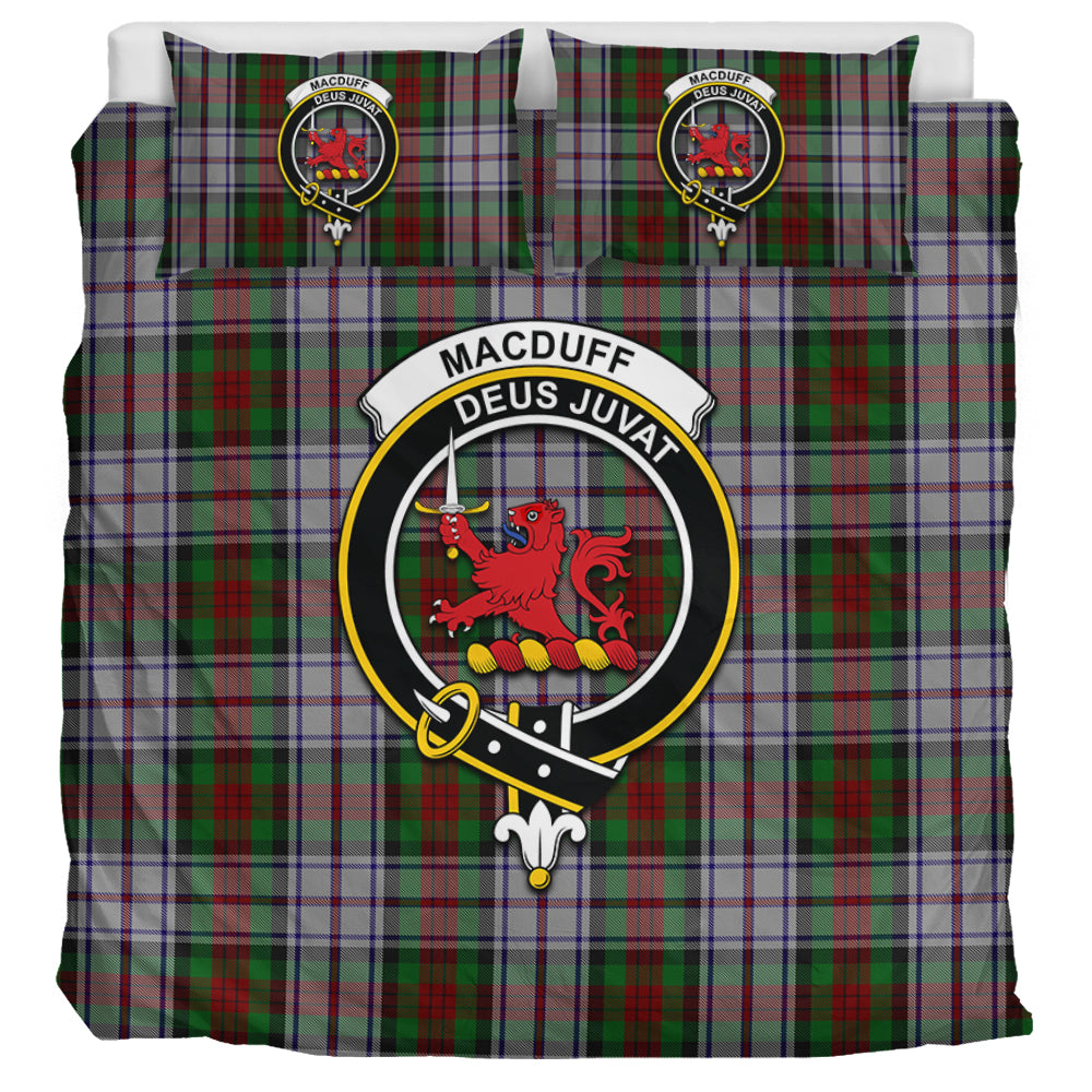 MacDuff Dress Tartan Bedding Set with Family Crest UK Bedding Set UK Super King 104*94 inch - Tartan Vibes Clothing