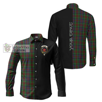 MacDuff Hunting Tartan Long Sleeve Button Shirt with Family Crest and Half Of Me Style