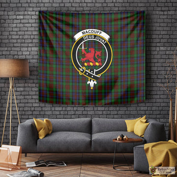 MacDuff Hunting Tartan Tapestry Wall Hanging and Home Decor for Room with Family Crest