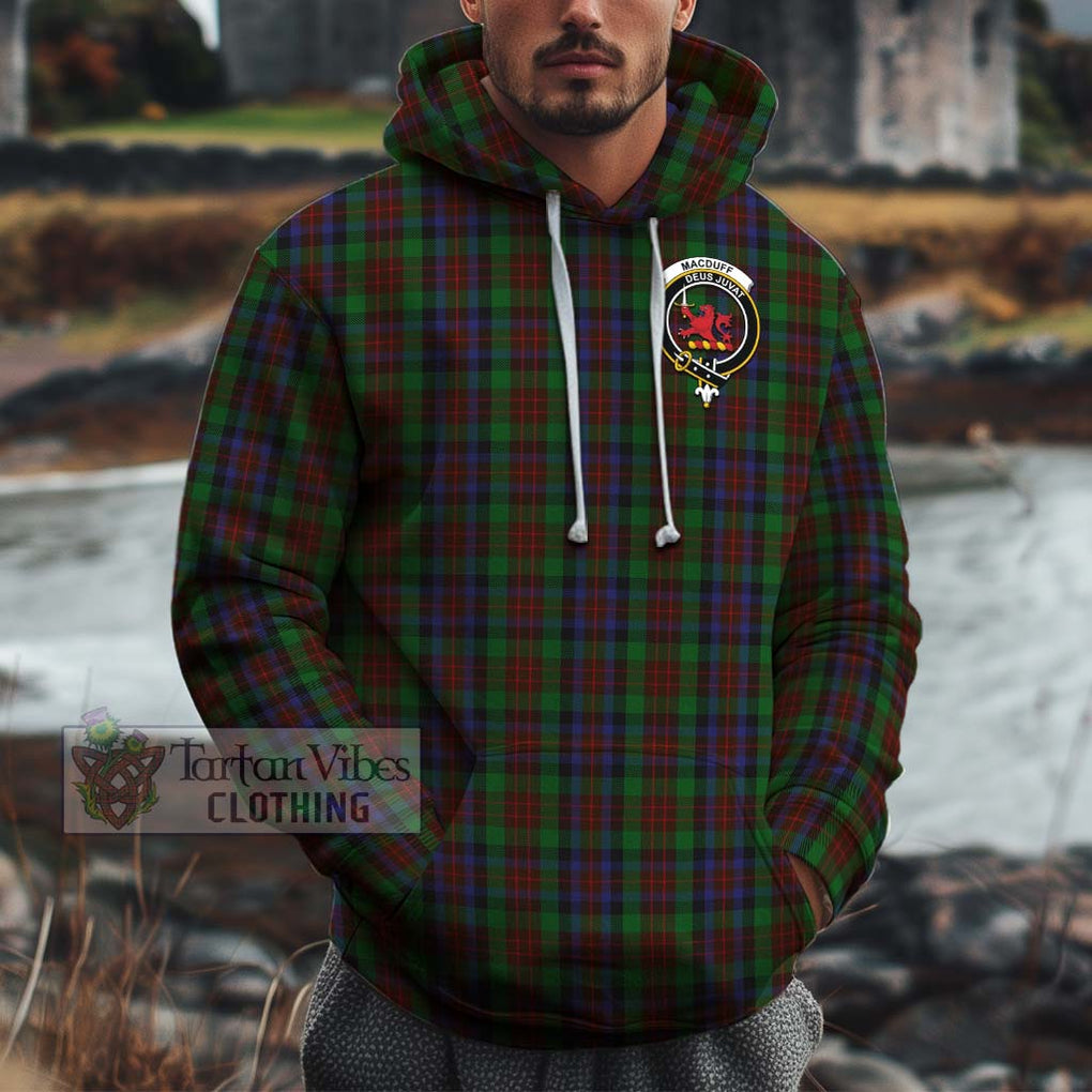 MacDuff Hunting Tartan Cotton Hoodie with Family Crest Pullover Hoodie XS - Tartan Vibes Clothing