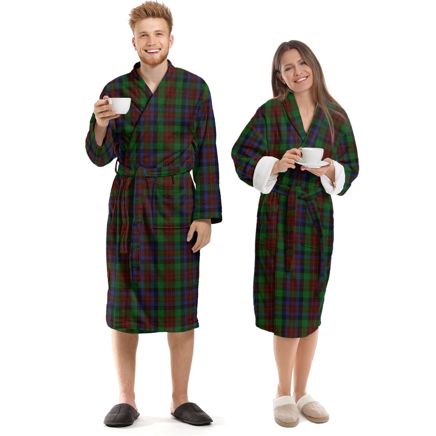 MacDuff Hunting Tartan Bathrobe Unisex S - Tartan Vibes Clothing