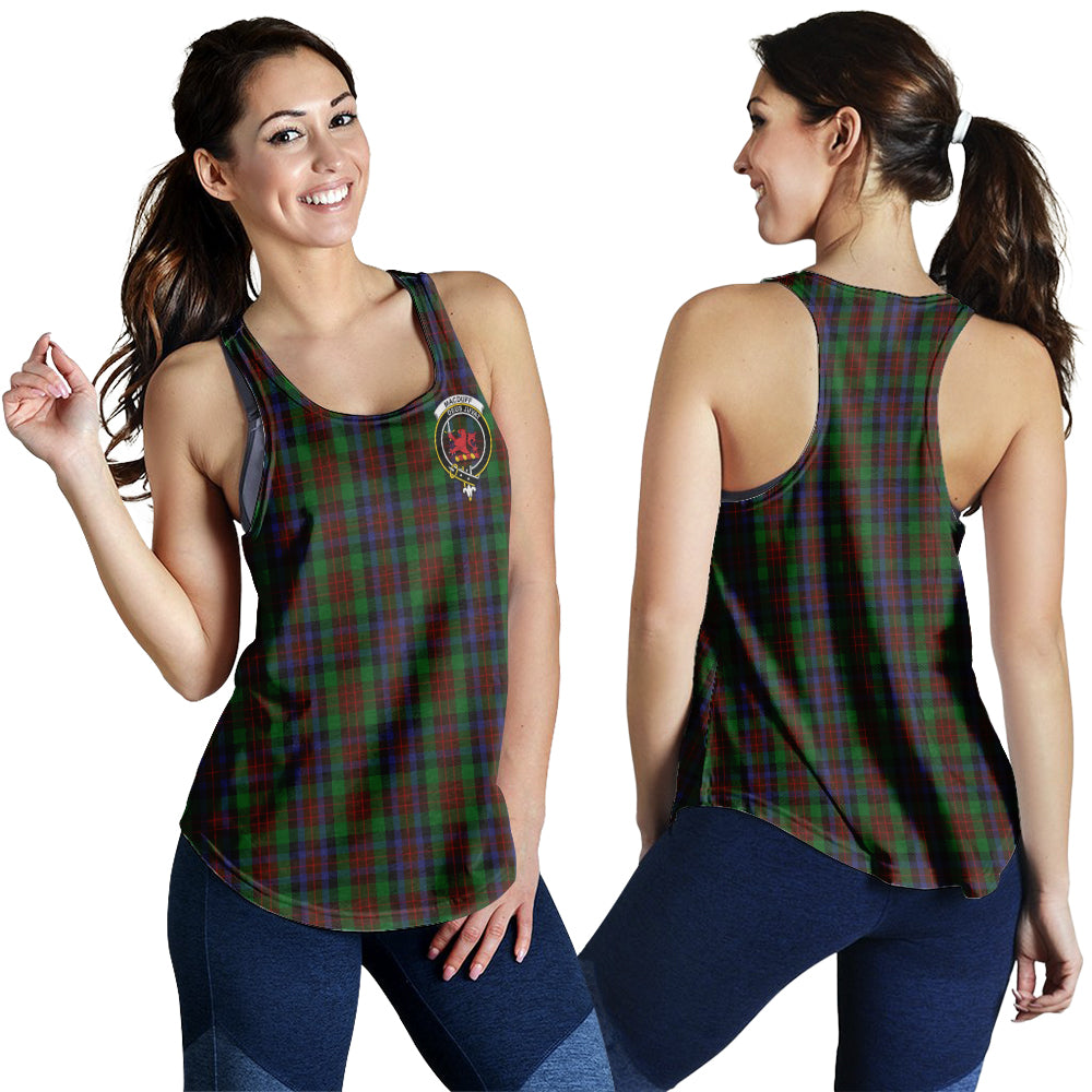 macduff-hunting-tartan-women-racerback-tanks-with-family-crest