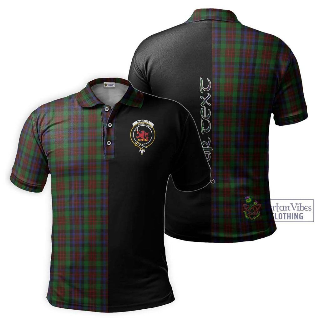 MacDuff Hunting Tartan Polo Shirt with Family Crest and Half Of Me Style Kid - Tartanvibesclothing Shop