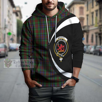 MacDuff Hunting Tartan Hoodie with Family Crest Circle Style