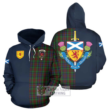 MacDuff Hunting Tartan Hoodie with Scottish Lion Royal Arm Half Style