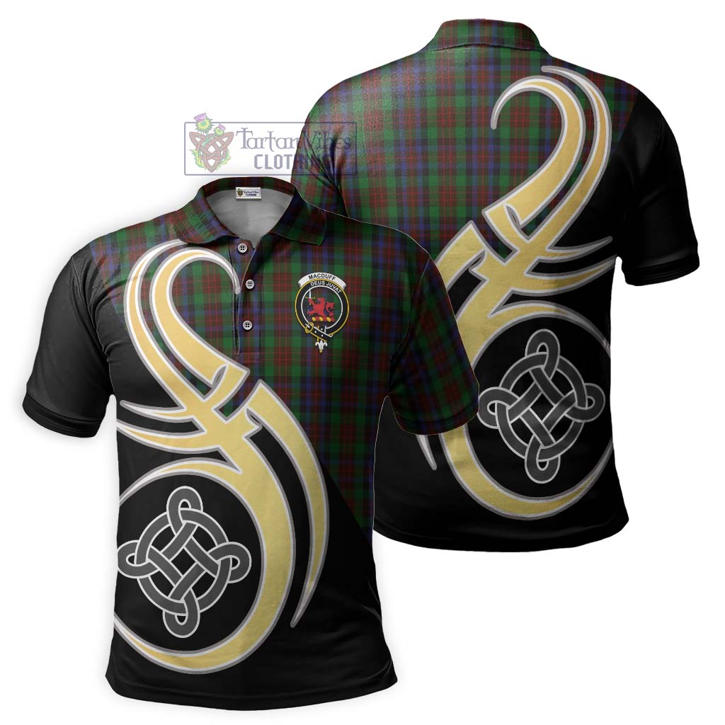 MacDuff Hunting Tartan Polo Shirt with Family Crest and Celtic Symbol Style Kid - Tartan Vibes Clothing