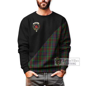 MacDuff Hunting Tartan Sweatshirt with Family Crest and Military Logo Style