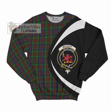 MacDuff Hunting Tartan Sweatshirt with Family Crest Circle Style