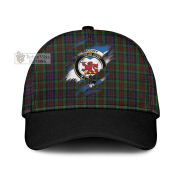 MacDuff Hunting Tartan Classic Cap with Family Crest In Me Style