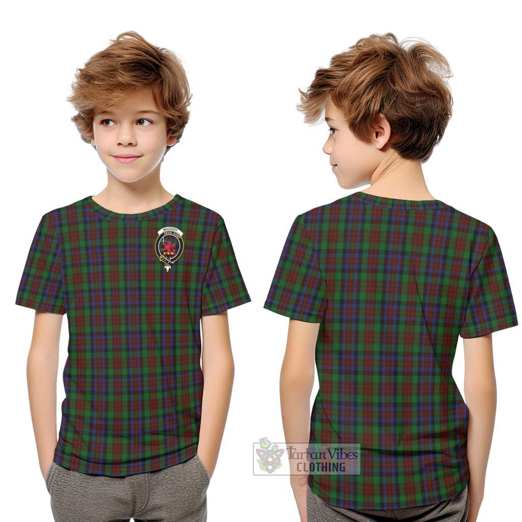 MacDuff Hunting Tartan Kid T-Shirt with Family Crest Youth XL Size14 - Tartanvibesclothing Shop