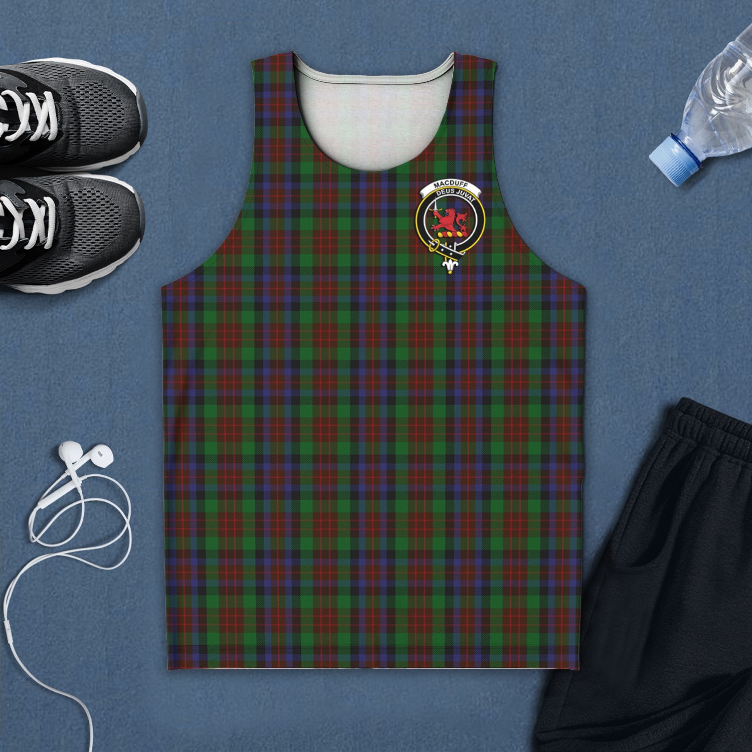 macduff-hunting-tartan-mens-tank-top-with-family-crest