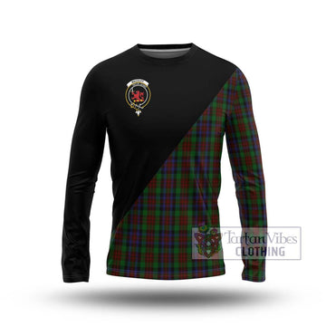 MacDuff Hunting Tartan Long Sleeve T-Shirt with Family Crest and Military Logo Style