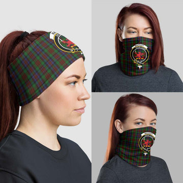 MacDuff Hunting Tartan Neck Gaiters, Tartan Bandanas, Tartan Head Band with Family Crest