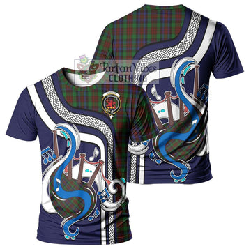 MacDuff Hunting Tartan T-Shirt with Epic Bagpipe Style