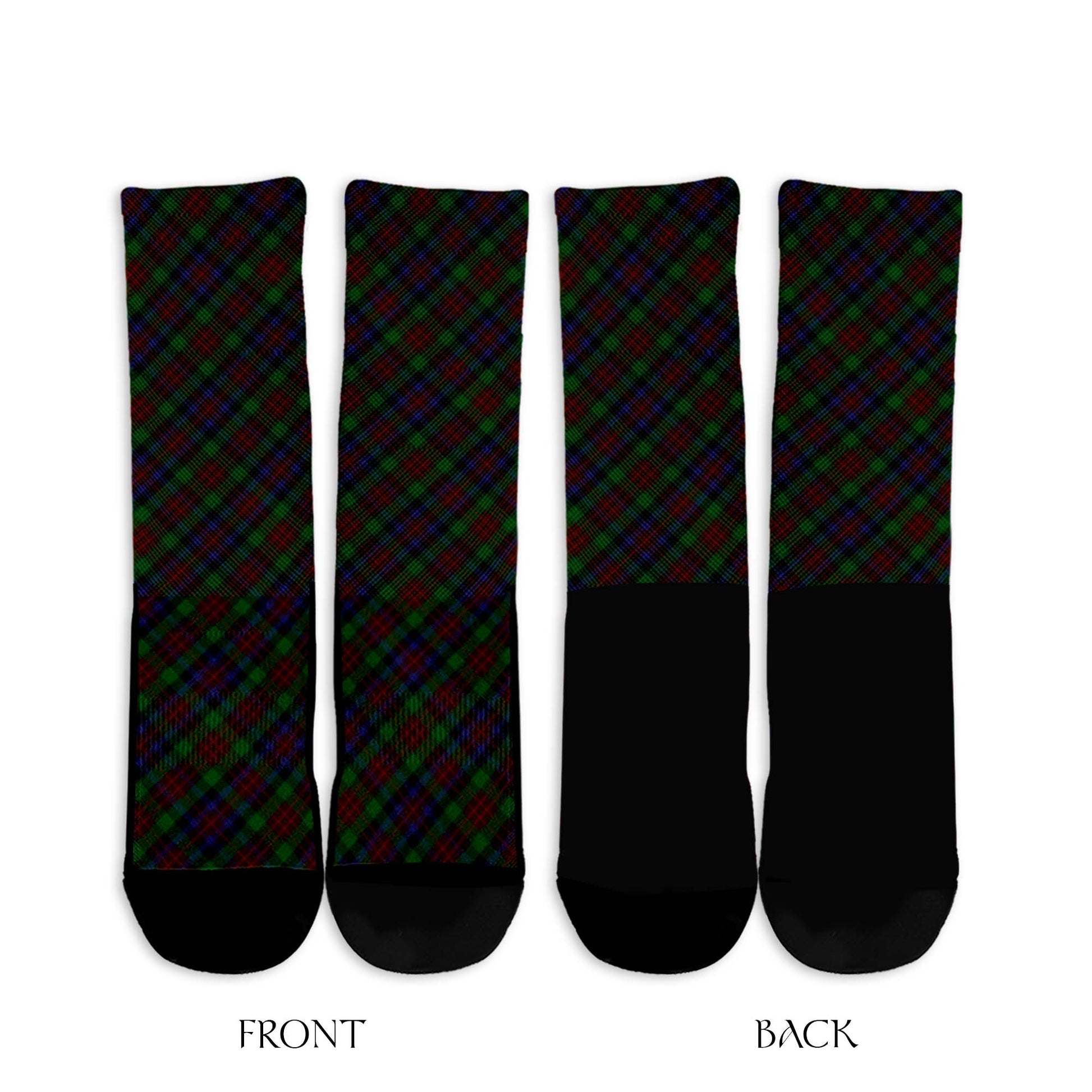 MacDuff Hunting Tartan Crew Socks Cross Tartan Style - Tartanvibesclothing