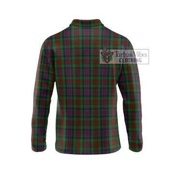 MacDuff Hunting Tartan Long Sleeve Polo Shirt with Family Crest DNA In Me Style