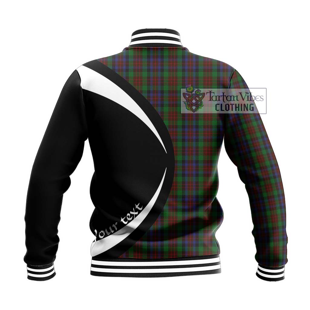 MacDuff Hunting Tartan Baseball Jacket with Family Crest Circle Style - Tartan Vibes Clothing