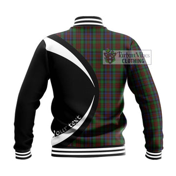 MacDuff Hunting Tartan Baseball Jacket with Family Crest Circle Style