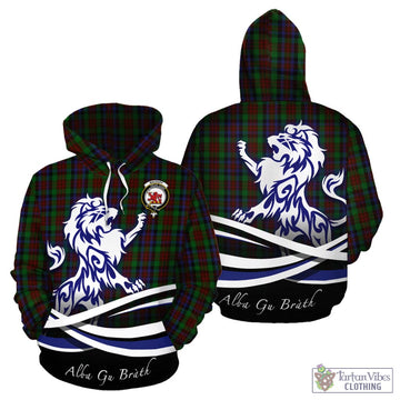 MacDuff Hunting Tartan Hoodie with Alba Gu Brath Regal Lion Emblem