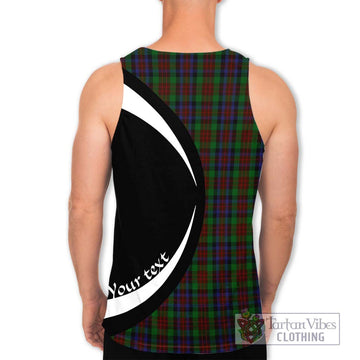 MacDuff Hunting Tartan Men's Tank Top with Family Crest Circle Style