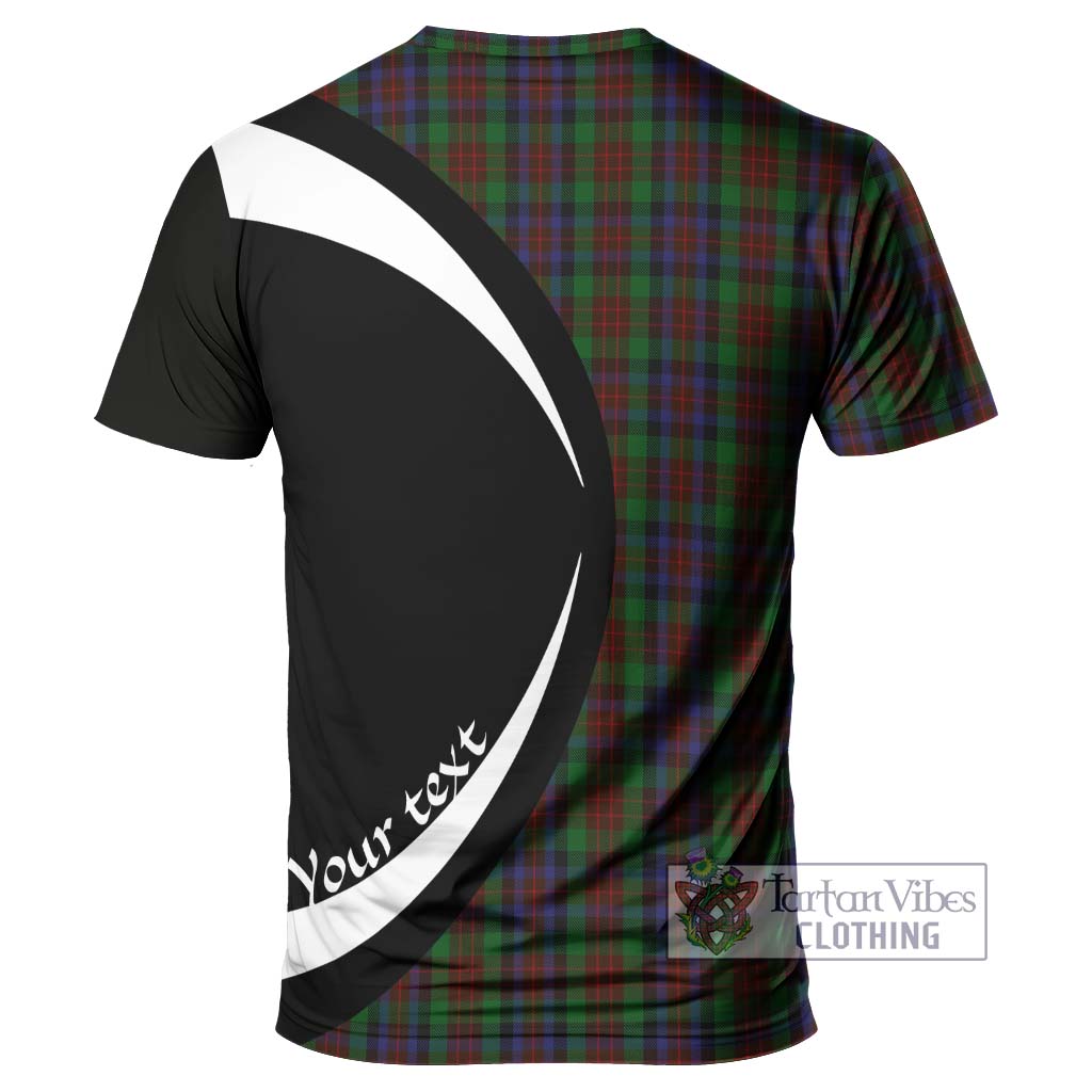 Tartan Vibes Clothing MacDuff Hunting Tartan T-Shirt with Family Crest Circle Style