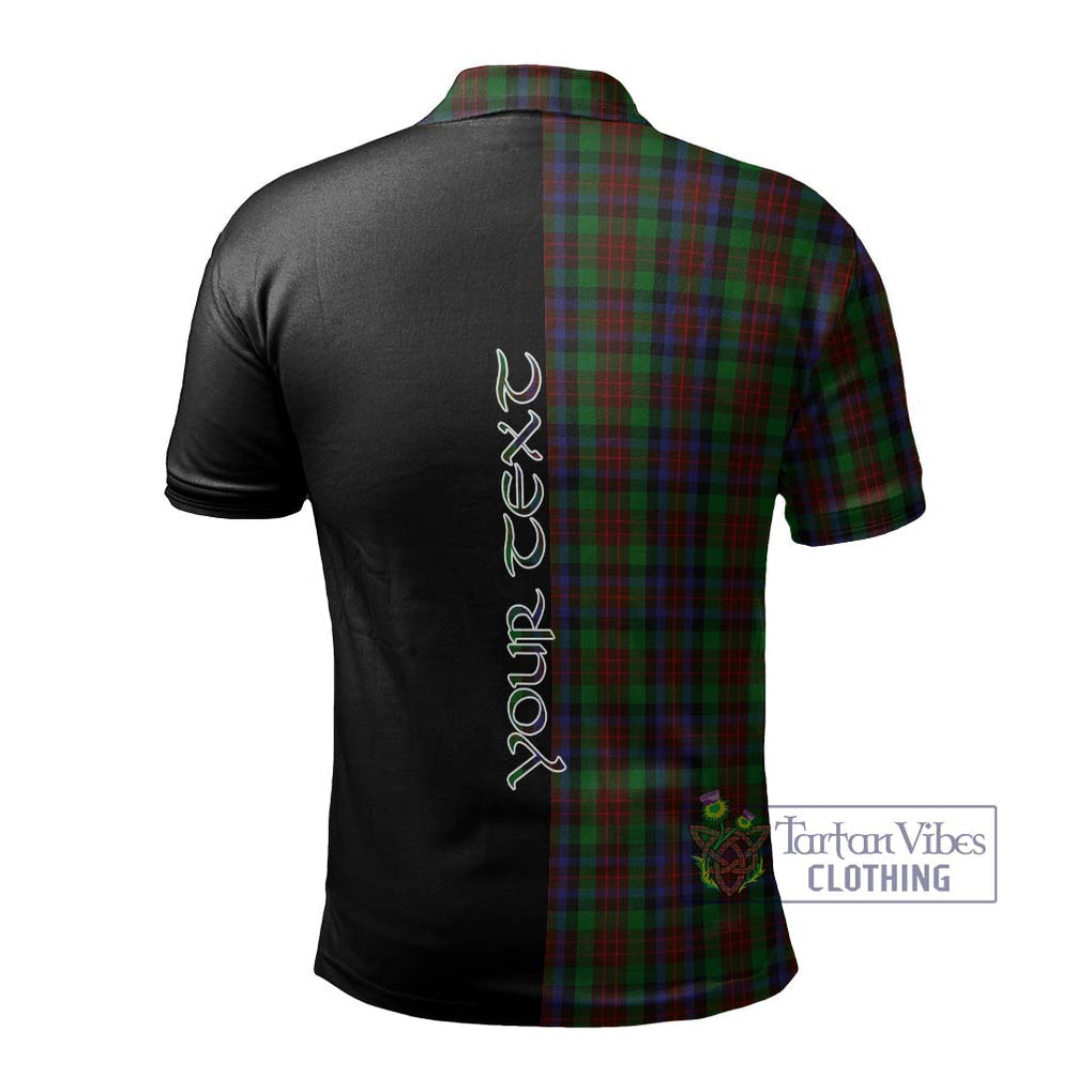 MacDuff Hunting Tartan Polo Shirt with Family Crest and Half Of Me Style - Tartanvibesclothing Shop