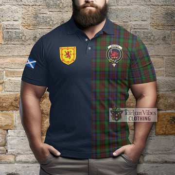 MacDuff Hunting Tartan Polo Shirt Alba with Scottish Lion Royal Arm Half Style