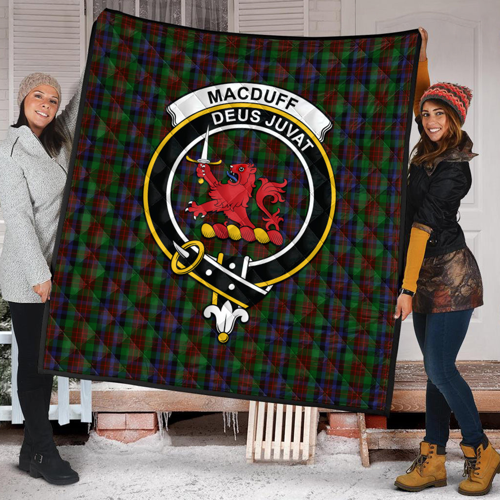 macduff-hunting-tartan-quilt-with-family-crest