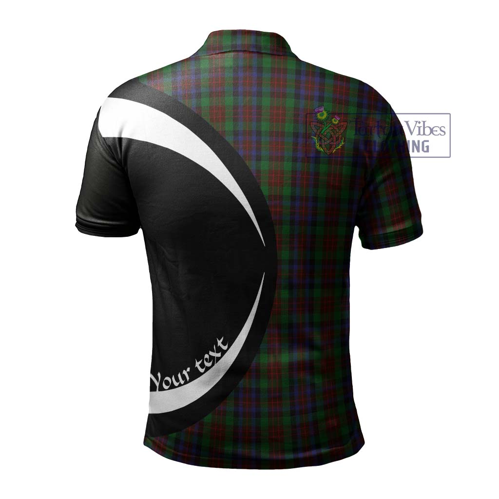 MacDuff Hunting Tartan Men's Polo Shirt with Family Crest Circle Style - Tartan Vibes Clothing