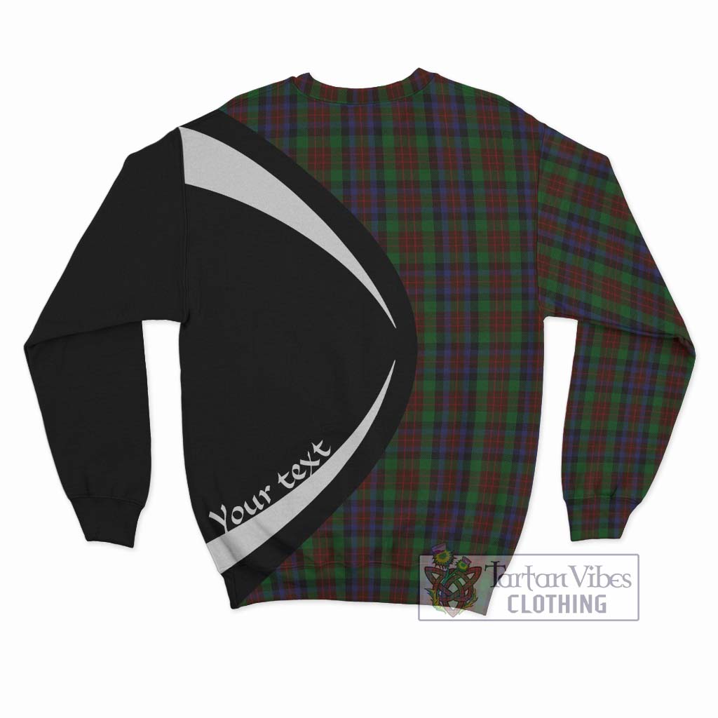 MacDuff Hunting Tartan Sweatshirt with Family Crest Circle Style - Tartan Vibes Clothing