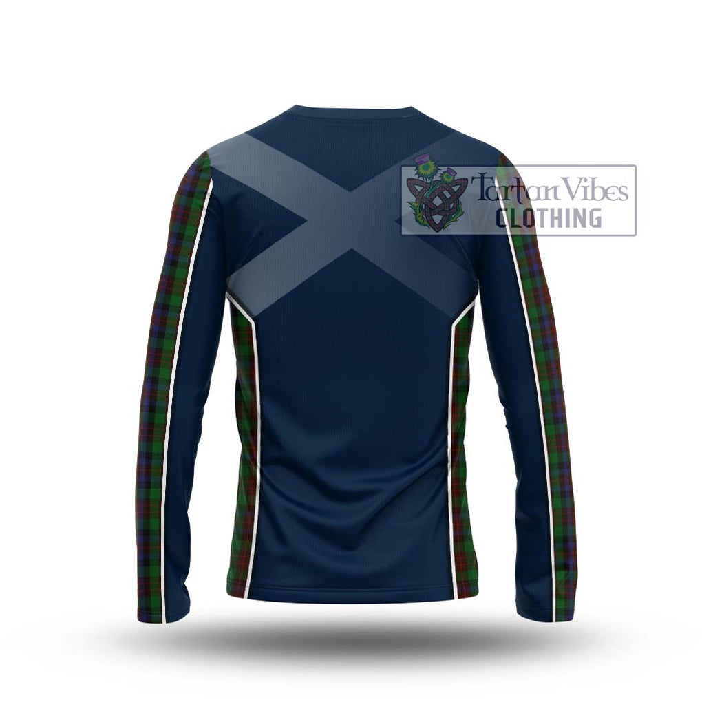 MacDuff Hunting Tartan Long Sleeve T-Shirt with Family Crest and Lion Rampant Vibes Sport Style - Tartan Vibes Clothing